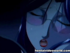 Начальник соблазняет свою грудастую хентай секретаршу в очках