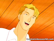 Похотливые извращенцы связали и оттрахали сисястую хентай жену