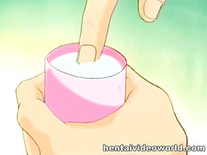 Похотливые извращенцы связали и оттрахали сисястую хентай жену