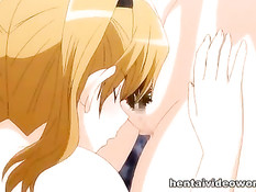 На пляже занимались сексом аниме лесбиянки и парень с девушкой