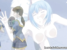 Охранник увидел в бассейне и оттрахал обнажённую хентай девку