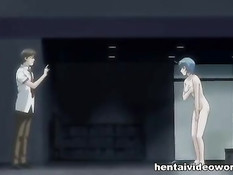 Охранник увидел в бассейне и оттрахал обнажённую хентай девку