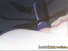 Он отодрал хентай девушку с косичками членом и фаллоимитатором