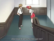 Молодой человек на кровати оттрахал сразу двух хентай подружек