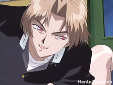 Он сделал куннилингус хентай студентке и оттрахал девку на полу