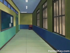 Он сделал куннилингус хентай студентке и оттрахал девку на полу