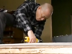 Дедуля жадно лижет киску и трахает свою молодую японскую жену