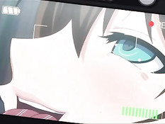 Очкастая хентай девка с косичками занимается сексом в библиотеке