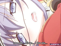 Парень сосёт соски хентай подружке и трахает девушку на кровати