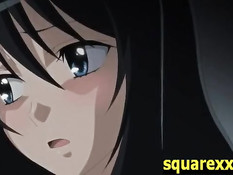 Парень прижал к стене голую хентай девственницу и отодрал раком