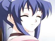 Возбуждённые парни трахают большими членами хентай девчонок