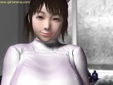 Грудастые 3D девушки раздеваются и сосут член в кабинете врача