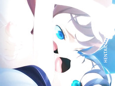 Сиськастые аниме лесбиянки лижут сосочки и используют страпон