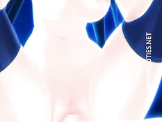 Сиськастые аниме лесбиянки лижут сосочки и используют страпон