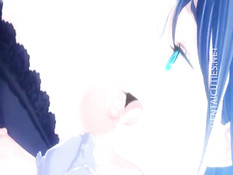 Сиськастые аниме лесбиянки лижут сосочки и используют страпон