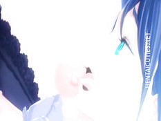 Сиськастые аниме лесбиянки лижут сосочки и используют страпон