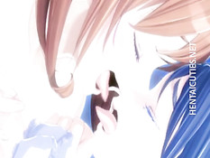 Сиськастые аниме лесбиянки лижут сосочки и используют страпон