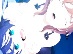 Сиськастые аниме лесбиянки лижут сосочки и используют страпон