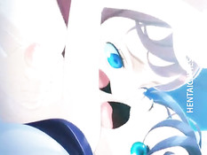 Сиськастые аниме лесбиянки лижут сосочки и используют страпон