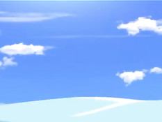 Рыжая хентай девушка с большой грудью трахает блондинку в лесу