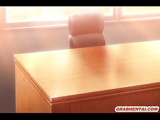 Грудастая хентай девка в костюме зайчика сделала парню футджоб