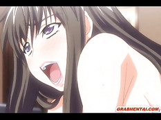 Грудастая хентай девка в костюме зайчика сделала парню футджоб