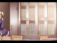 Грудастая хентай девка в костюме зайчика сделала парню футджоб