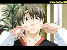 Соблазнительные хентай девки занимаются сексом с одним парнем