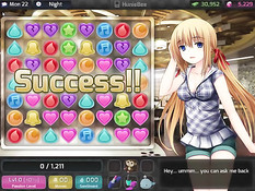 Эротические сцены с раздевающимися девушками из игры HuniePop