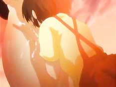 Сиськастая хентай подружка оттрахала девчонку своим страпоном