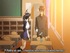 Сиськастая хентай подружка оттрахала девчонку своим страпоном