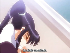 Сиськастая хентай подружка оттрахала девчонку своим страпоном