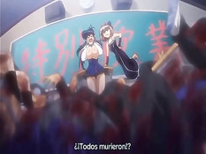 Сиськастая хентай подружка оттрахала девчонку своим страпоном