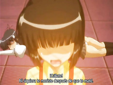 Сиськастая хентай подружка оттрахала девчонку своим страпоном