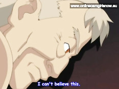 Грудастая хентай женщина в очках отсосала и уселась на паренька