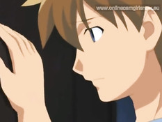 Грудастая хентай женщина в очках отсосала и уселась на паренька