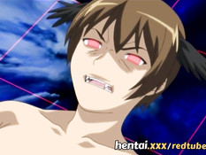 Хентай богиня с розовыми волосами повалила демона и села на член