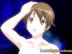 Хентай богиня с розовыми волосами повалила демона и села на член