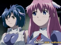 Хентай богиня с розовыми волосами повалила демона и села на член