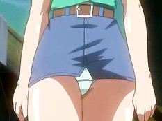 Похотливый монстр в подворотне напал на красивую хентай девку