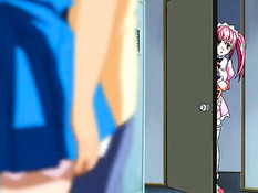 Похотливый монстр в подворотне напал на красивую хентай девку