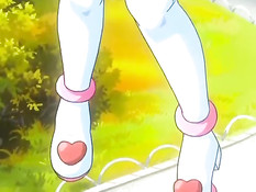 Похотливый монстр в подворотне напал на красивую хентай девку