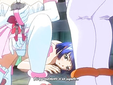 Похотливый монстр в подворотне напал на красивую хентай девку