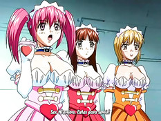 Похотливый монстр в подворотне напал на красивую хентай девку