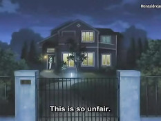 Взял в руки большие сиськи хентай студентки и дал подрочить член