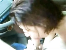 Oral sex in car