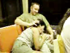 Blowjob on train
