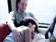 Blowjob on train