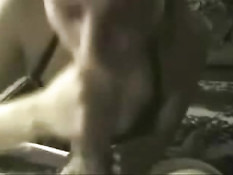 Hot babe sucking husband's member