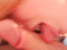 Teen gives head close up